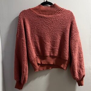 Red Cropped Sweater